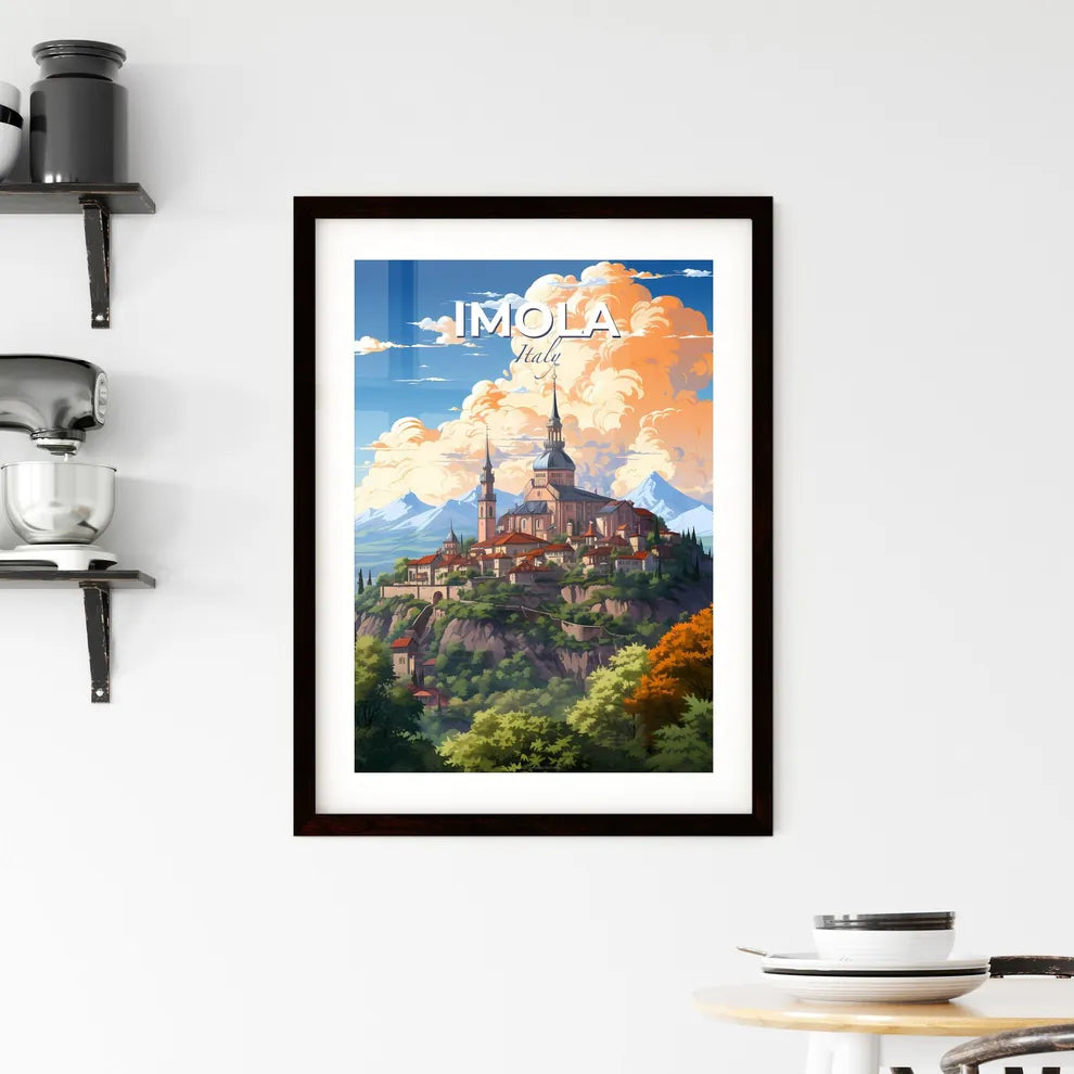 Imola, Italy, A Poster of a castle on a hill Default Title