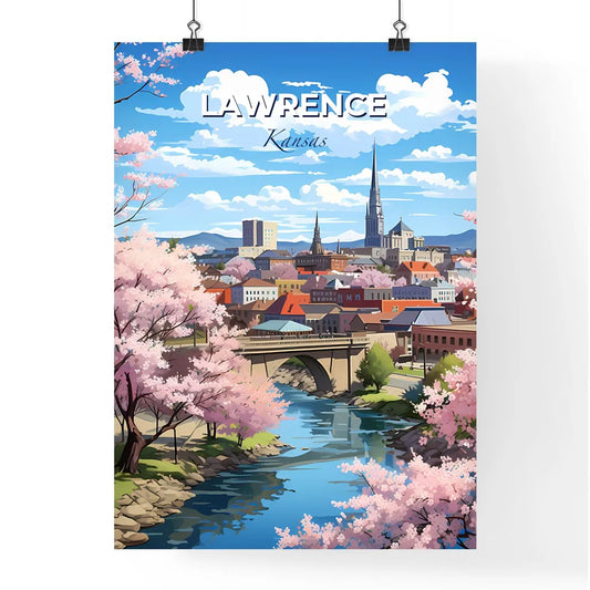 Lawrence, Kansas, A Poster of a river running through a city Default Title