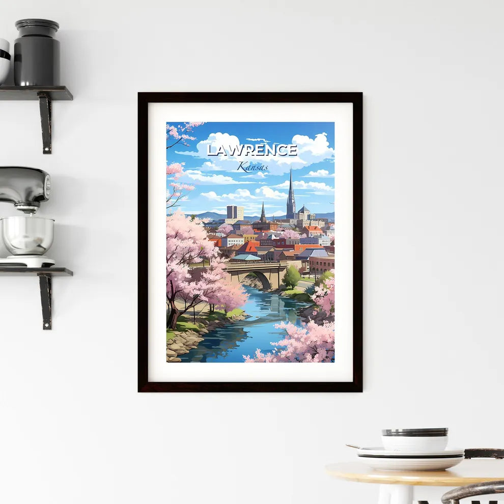 Lawrence, Kansas, A Poster of a river running through a city Default Title