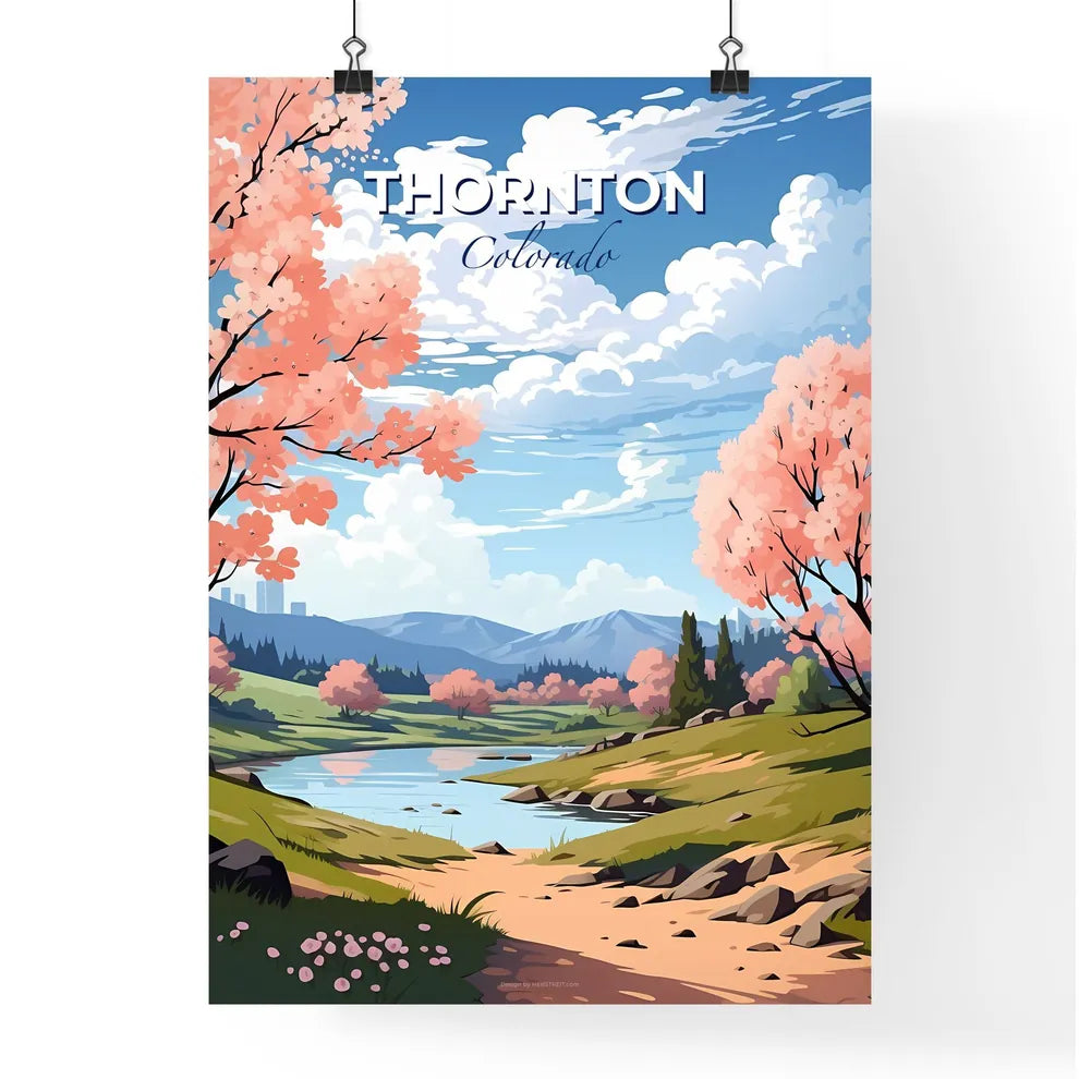Thornton, Colorado, A Poster of a lively and colourful cityscape Default Title