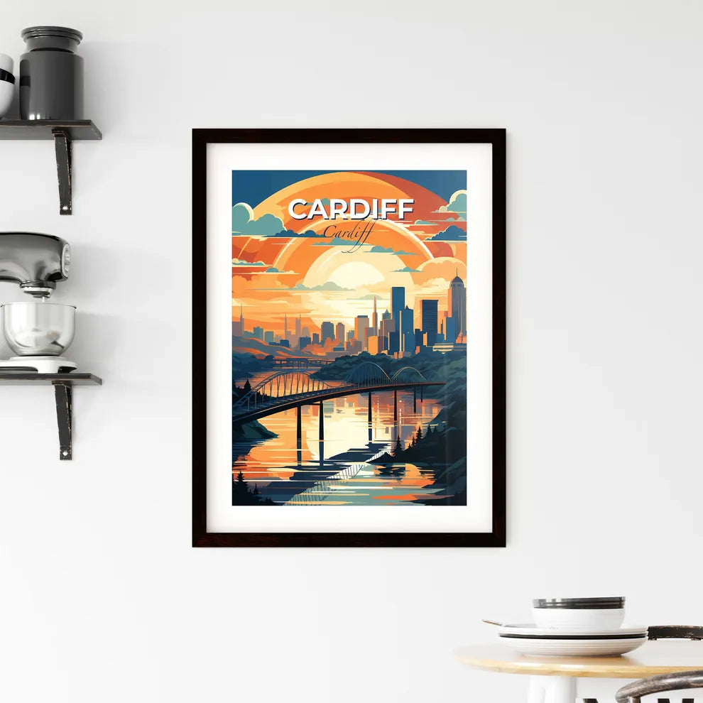 Cardiff, Cardiff, A Poster of a lively and colourful cityscape Default Title
