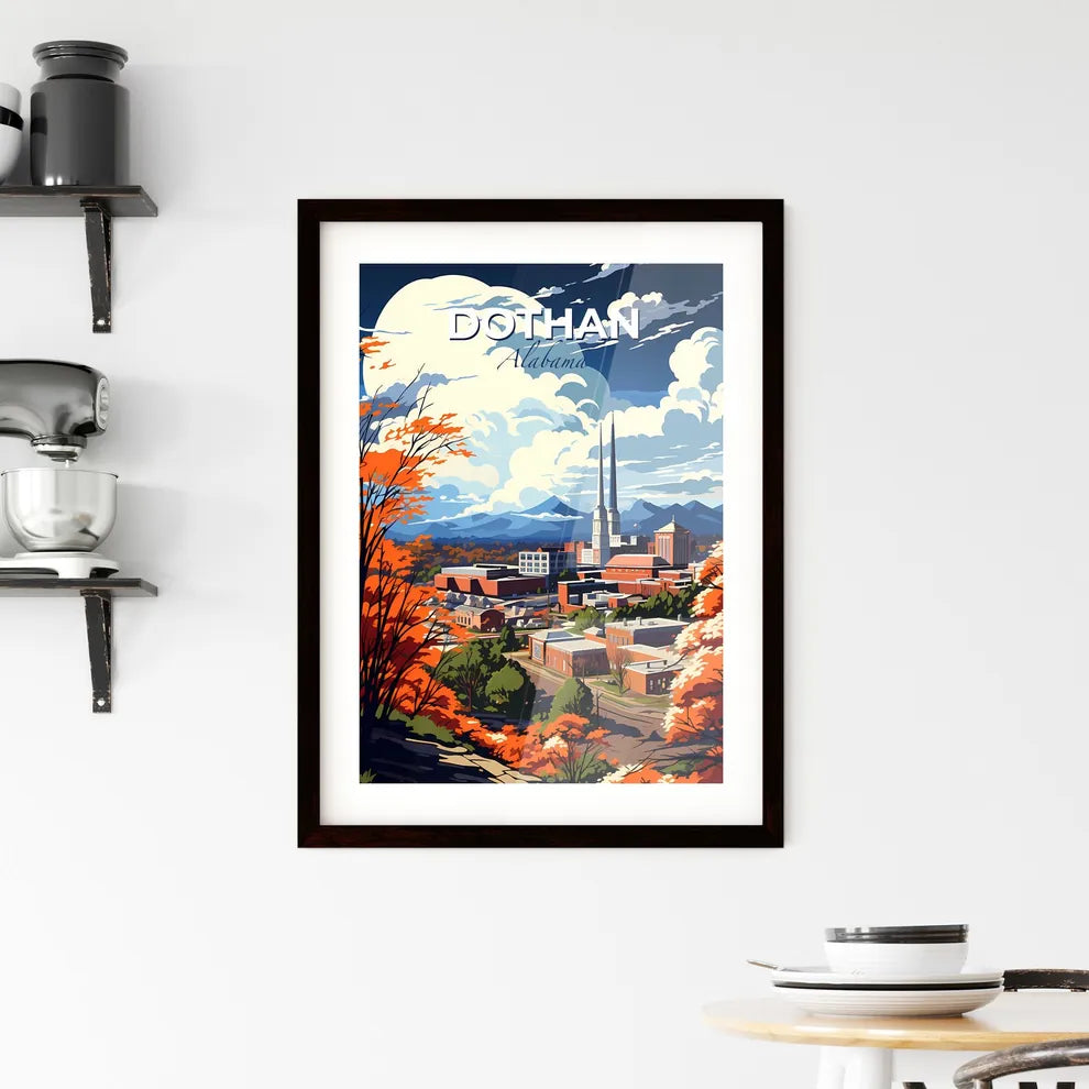 Dothan, Alabama, A Poster of a lively and colourful cityscape Default Title