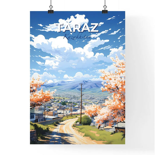Taraz, Kazakhstan, A Poster of a lively and colourful cityscape Default Title
