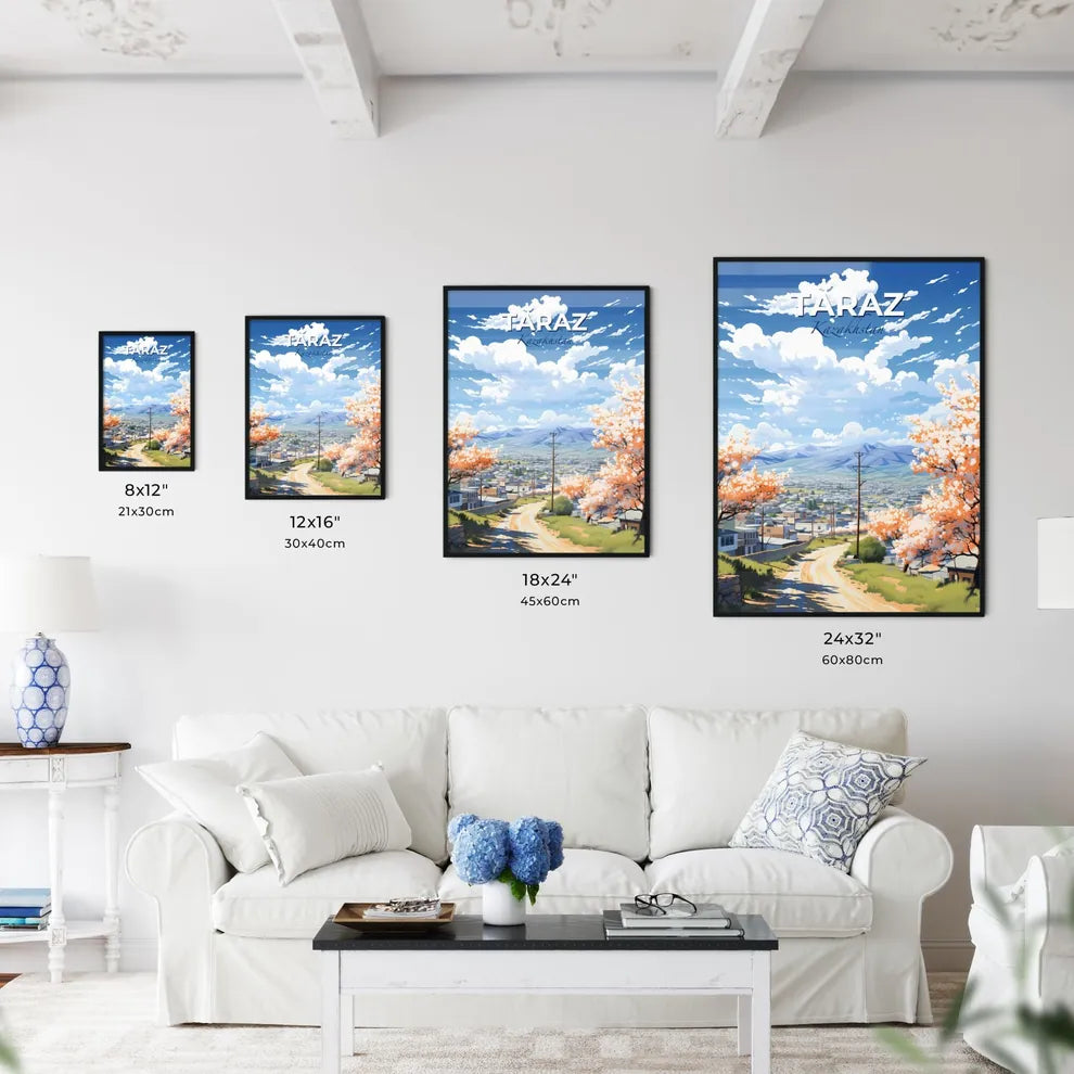 Taraz, Kazakhstan, A Poster of a lively and colourful cityscape Default Title