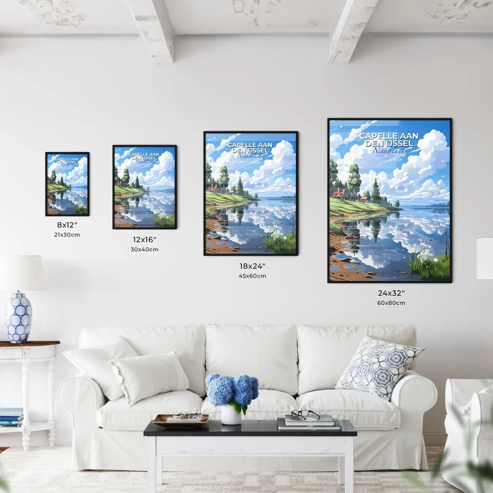 Capelle Aan Den Ijssel, Netherlands, A Poster of a lively and colourful cityscape Default Title