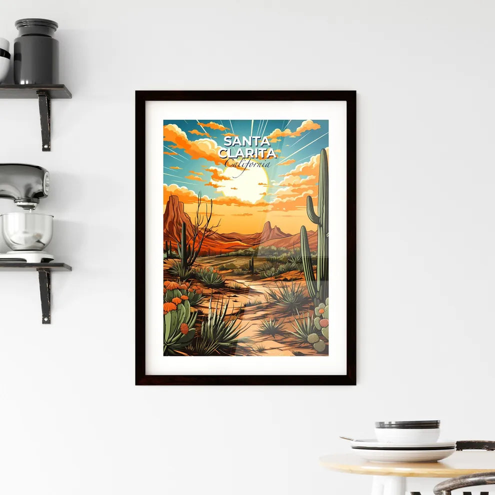 Santa Clarita, California, A Poster of a lively and colourful cityscape Default Title
