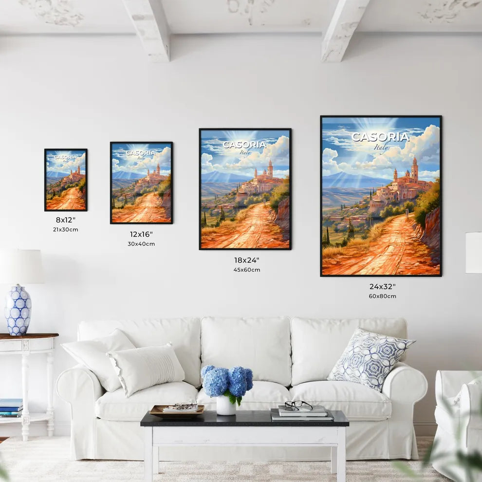 Casoria, Italy, A Poster of a lively and colourful cityscape Default Title