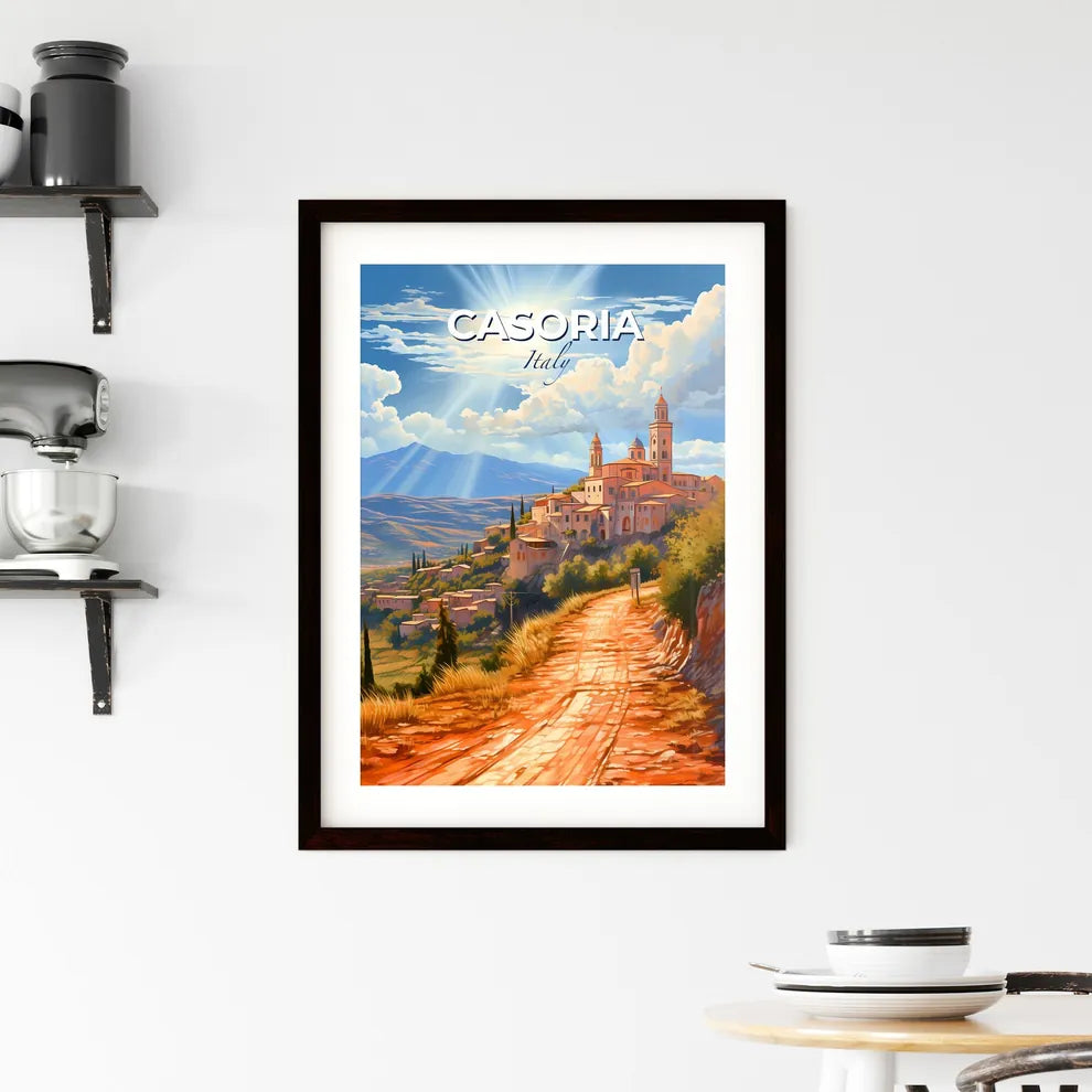 Casoria, Italy, A Poster of a lively and colourful cityscape Default Title