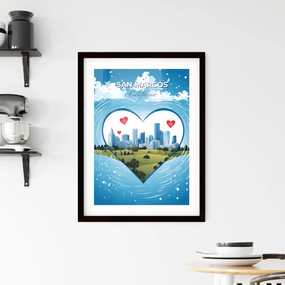 San Marcos, California, A Poster of a lively and colourful cityscape Default Title