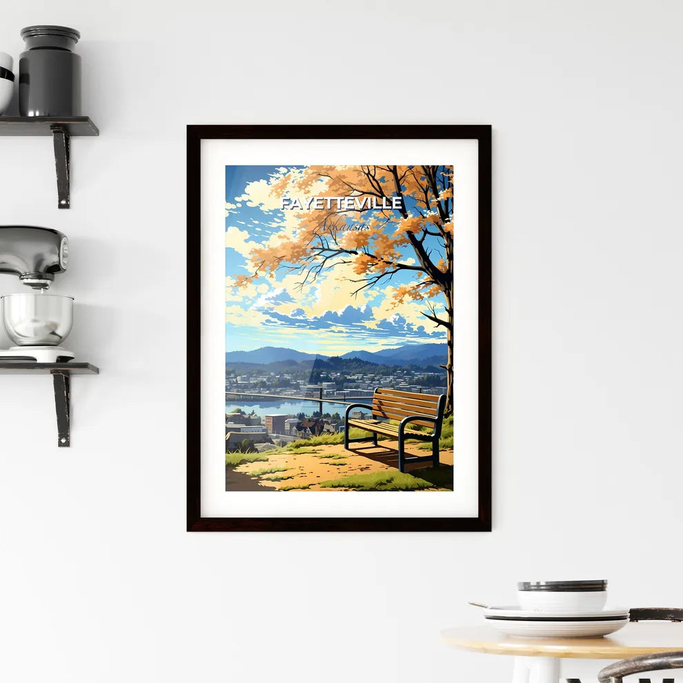 Fayetteville, Arkansas, A Poster of a lively and colourful cityscape Default Title