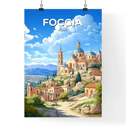 Foggia, Italy, A Poster of a lively and colourful cityscape Default Title