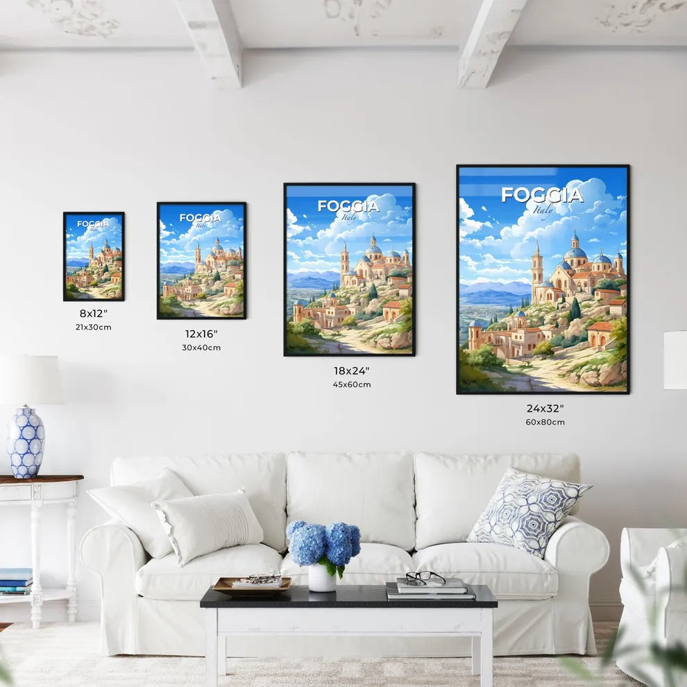 Foggia, Italy, A Poster of a lively and colourful cityscape Default Title