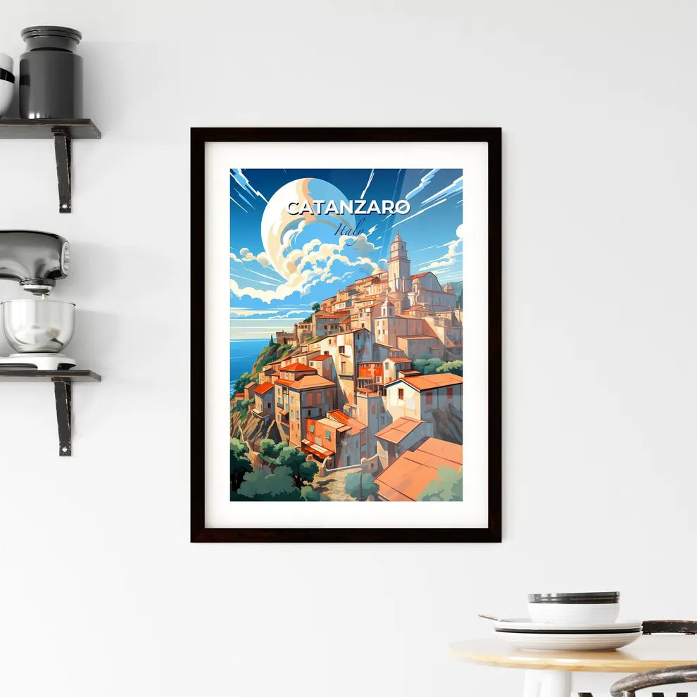 Catanzaro, Italy, A Poster of a lively and colourful cityscape Default Title