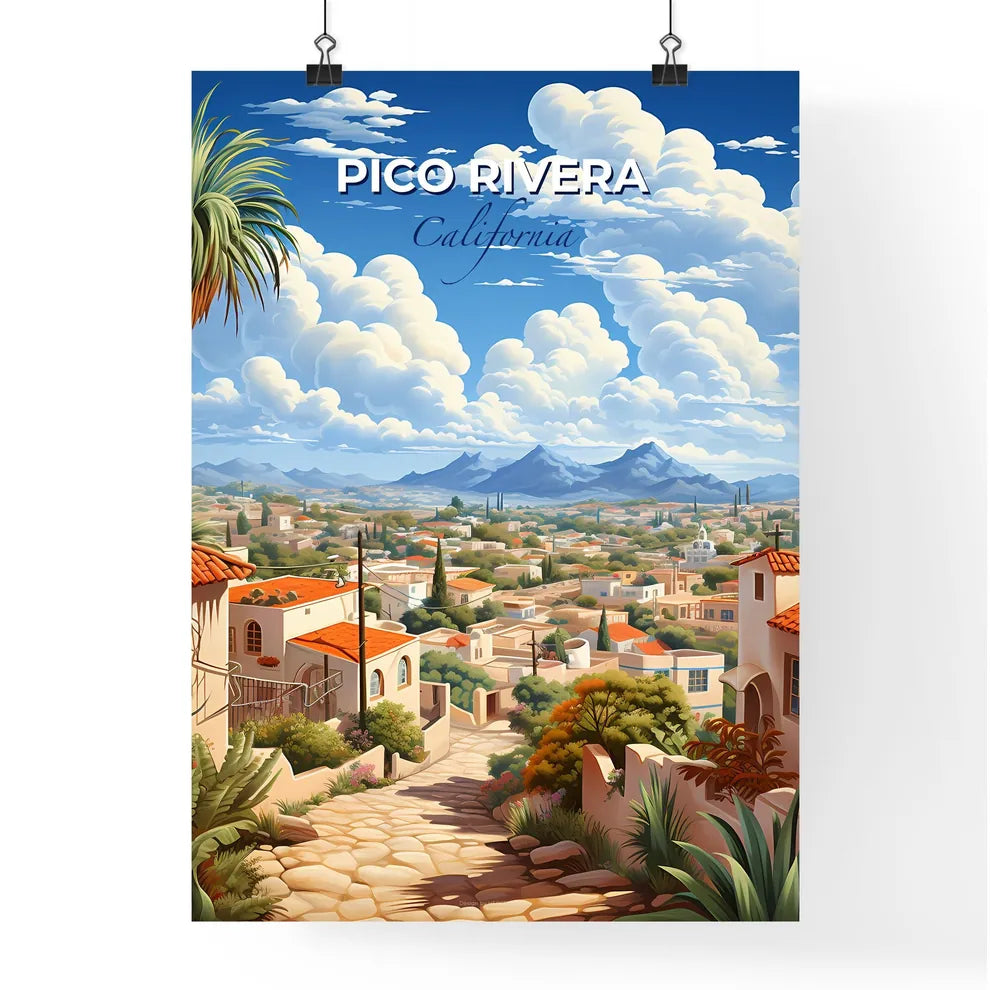 Pico Rivera, California, A Poster of a lively and colourful cityscape Default Title