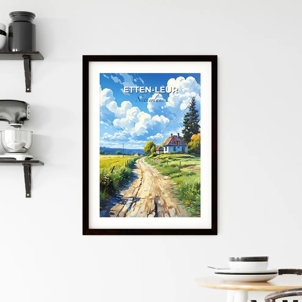 Etten-Leur, Netherlands, A Poster of a dirt road leading to a house Default Title
