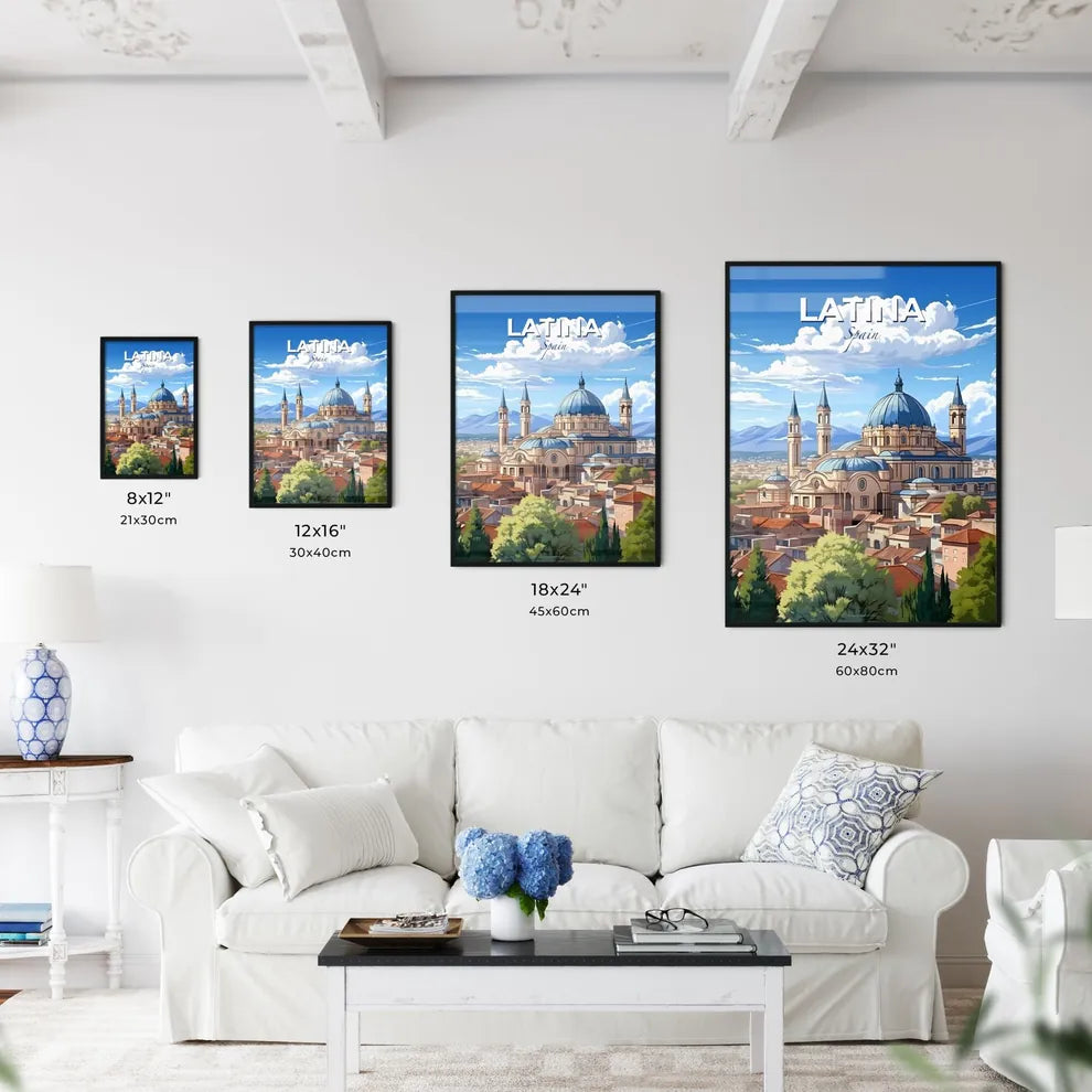 Latina, Spain, A Poster of a building with a dome and towers Default Title