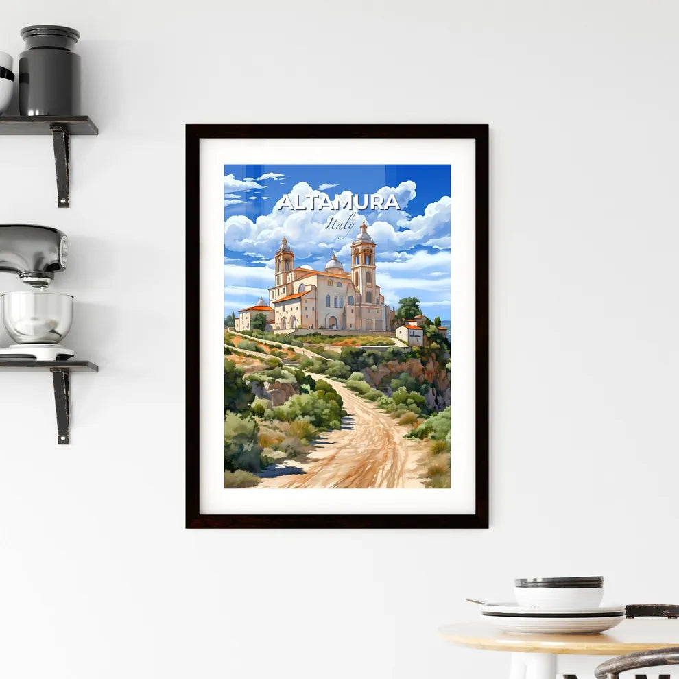 Altamura, Italy, A Poster of Melk Abbey on a hill Default Title