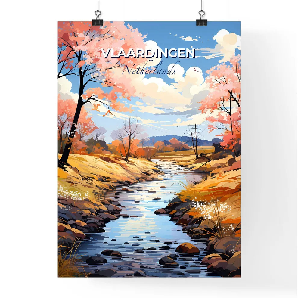 Vlaardingen, Netherlands, A Poster of a river running through a valley Default Title