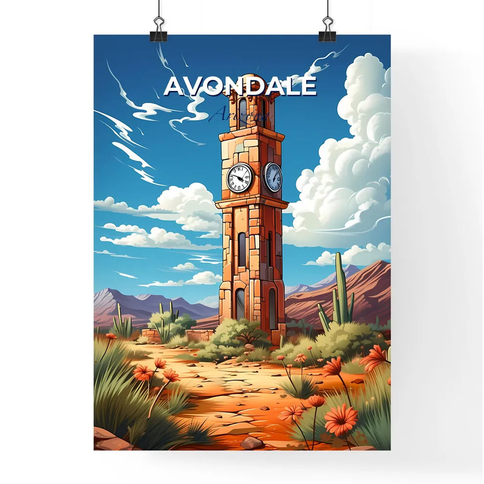 Avondale, Arizona, A Poster of a clock tower in the desert Default Title