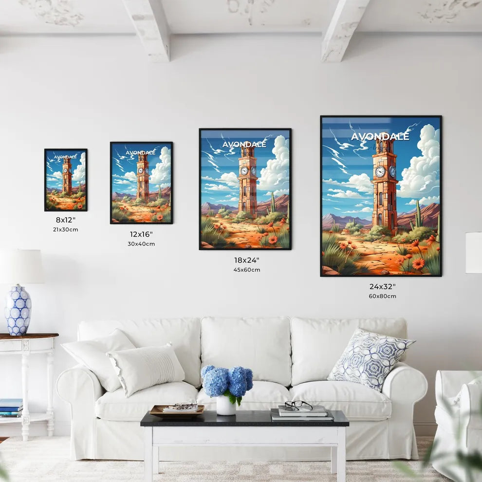 Avondale, Arizona, A Poster of a clock tower in the desert Default Title