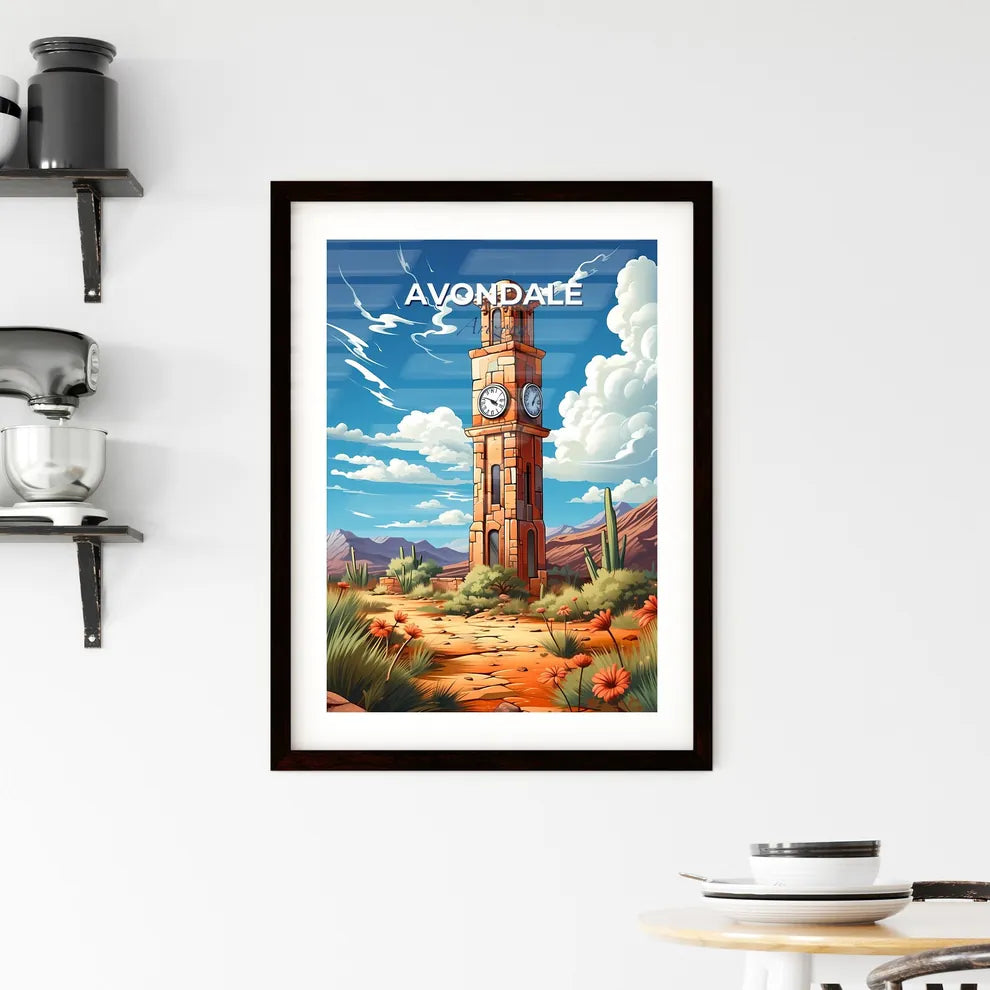 Avondale, Arizona, A Poster of a clock tower in the desert Default Title