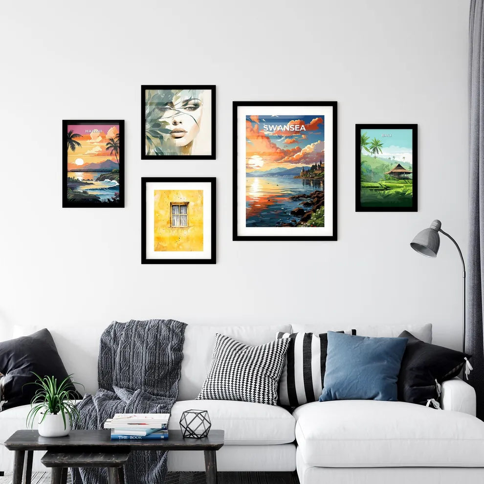 Swansea, Swansea, A Poster of a sunset over a lake Default Title