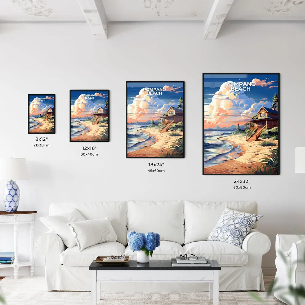 Pompano Beach, Florida, A Poster of a house on a beach Default Title