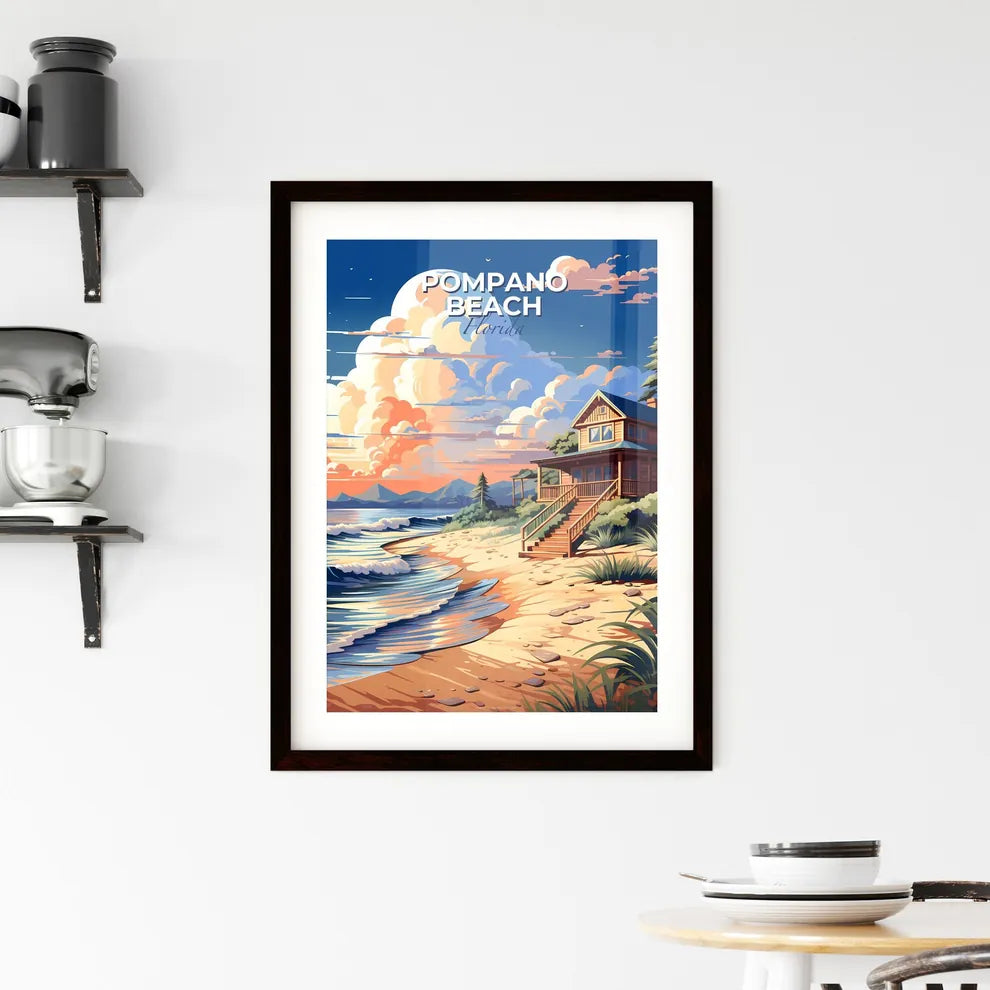 Pompano Beach, Florida, A Poster of a house on a beach Default Title
