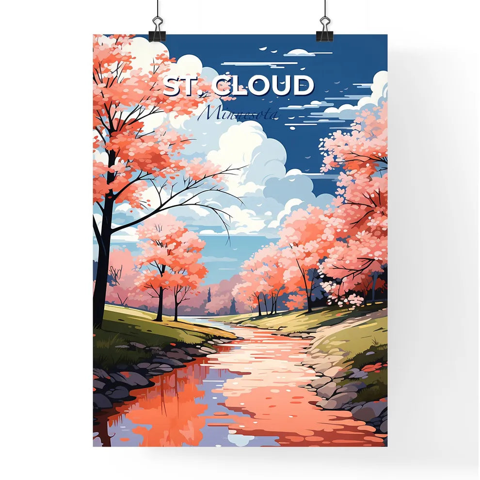 St. Cloud, Minnesota, A Poster of a river running through a forest Default Title