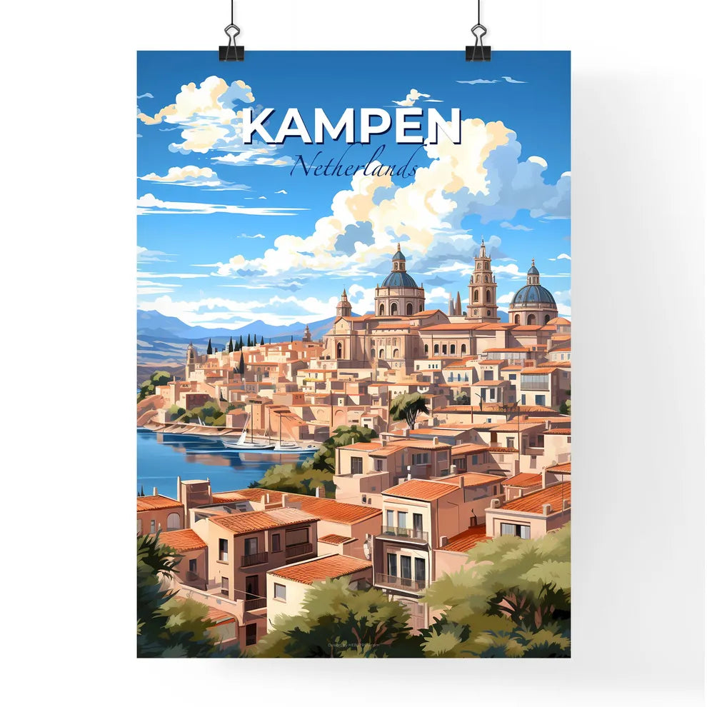 Kampen, Netherlands, A Poster of a city by the water Default Title