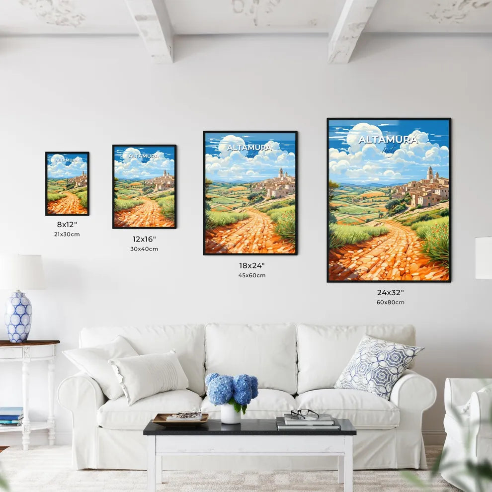 Altamura, Italy, A Poster of a road leading to a village Default Title