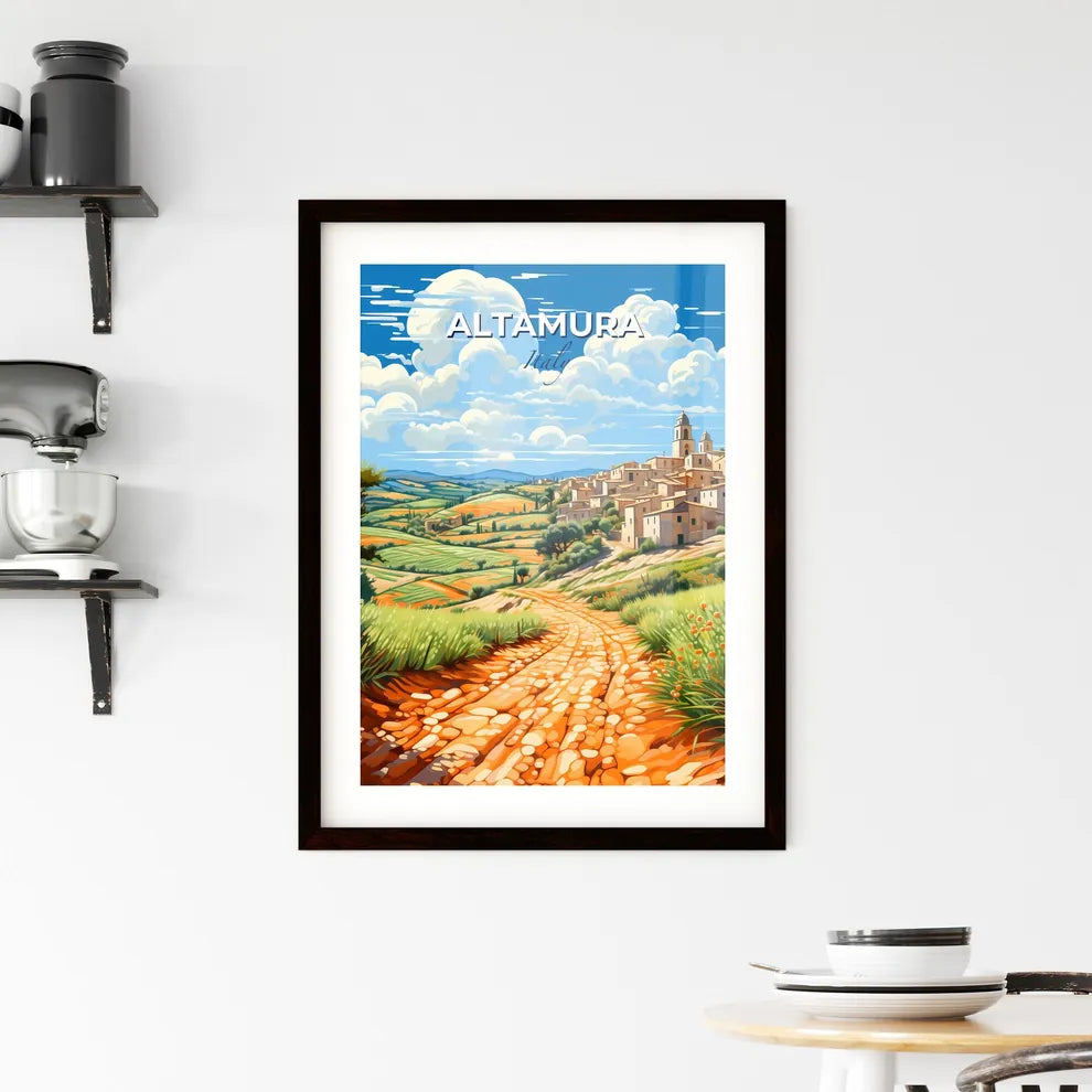 Altamura, Italy, A Poster of a road leading to a village Default Title