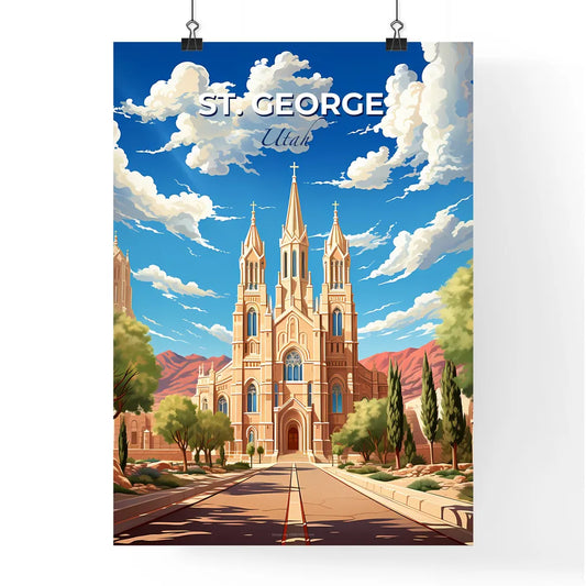 St. George, Utah, A Poster of a large building with towers and trees Default Title
