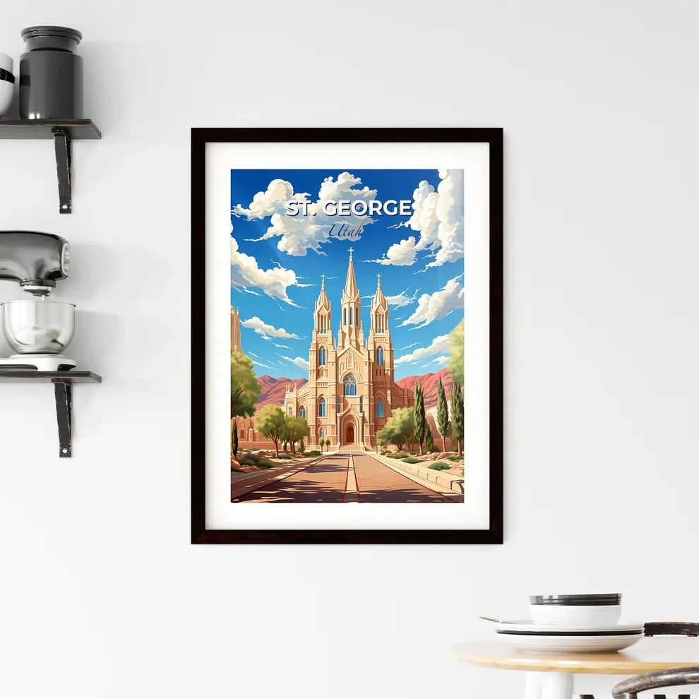 St. George, Utah, A Poster of a large building with towers and trees Default Title