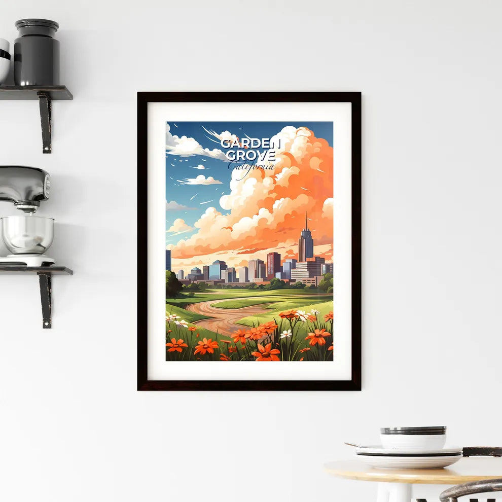 Garden Grove, California, A Poster of a landscape with a city and a road Default Title