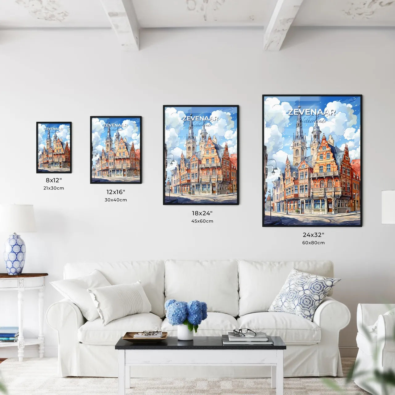 Zevenaar, Netherlands, A Poster of a building with towers and a street in the background Default Title