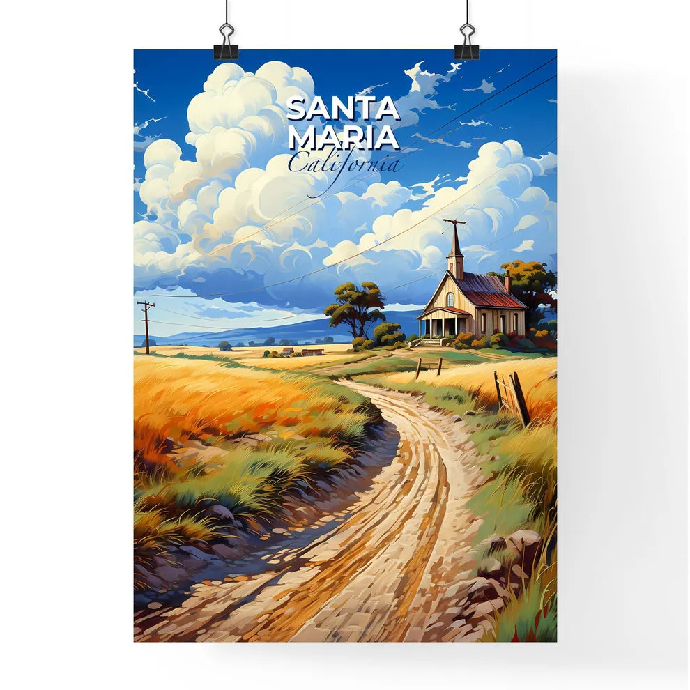 Santa Maria, California, A Poster of a dirt road leading to a house Default Title