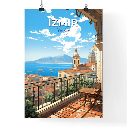 Izmir, Turkey, A Poster of a balcony overlooking a city Default Title