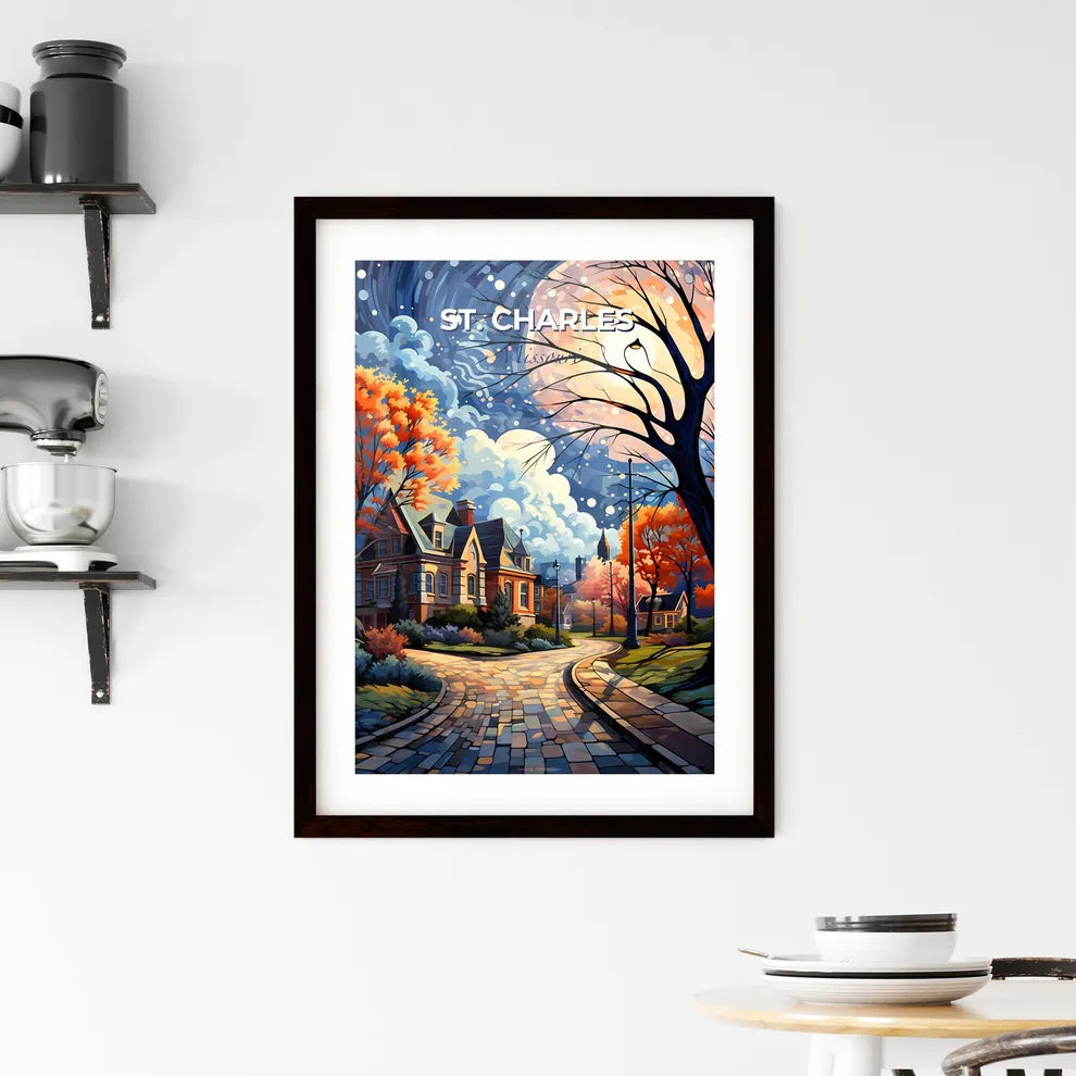 St. Charles, Missouri, A Poster of a street with trees and houses Default Title