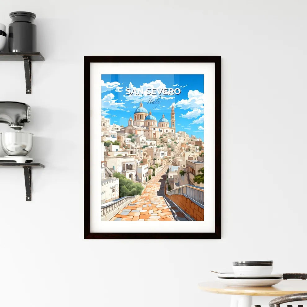 San Severo, Italy, A Poster of a stone path leading to a city Default Title