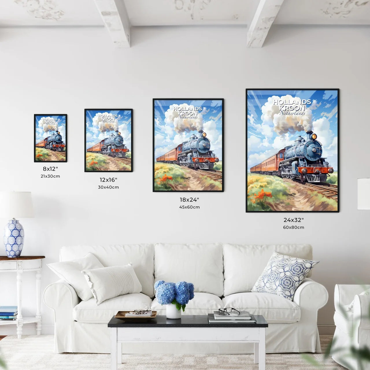 Hollands Kroon, Netherlands, A Poster of a train on the tracks Default Title