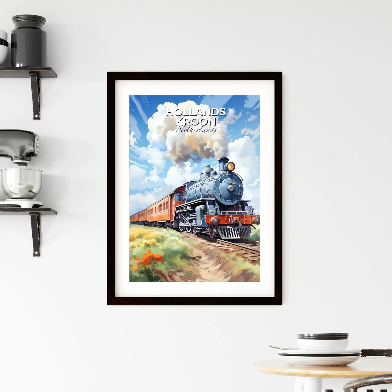 Hollands Kroon, Netherlands, A Poster of a train on the tracks Default Title