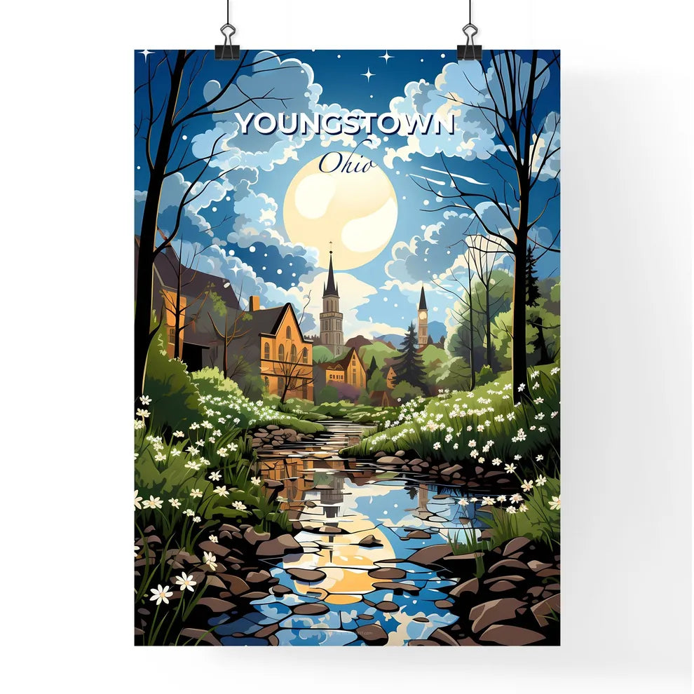 Youngstown, Ohio, A Poster of a river running through a forest Default Title