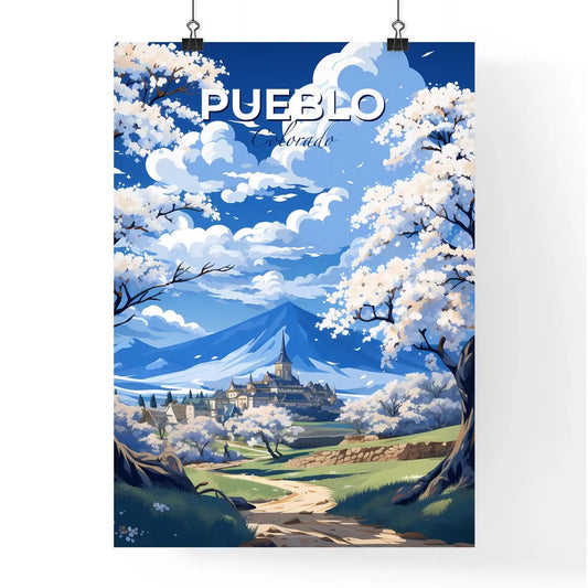 Pueblo, Colorado, A Poster of a landscape with trees and a building Default Title