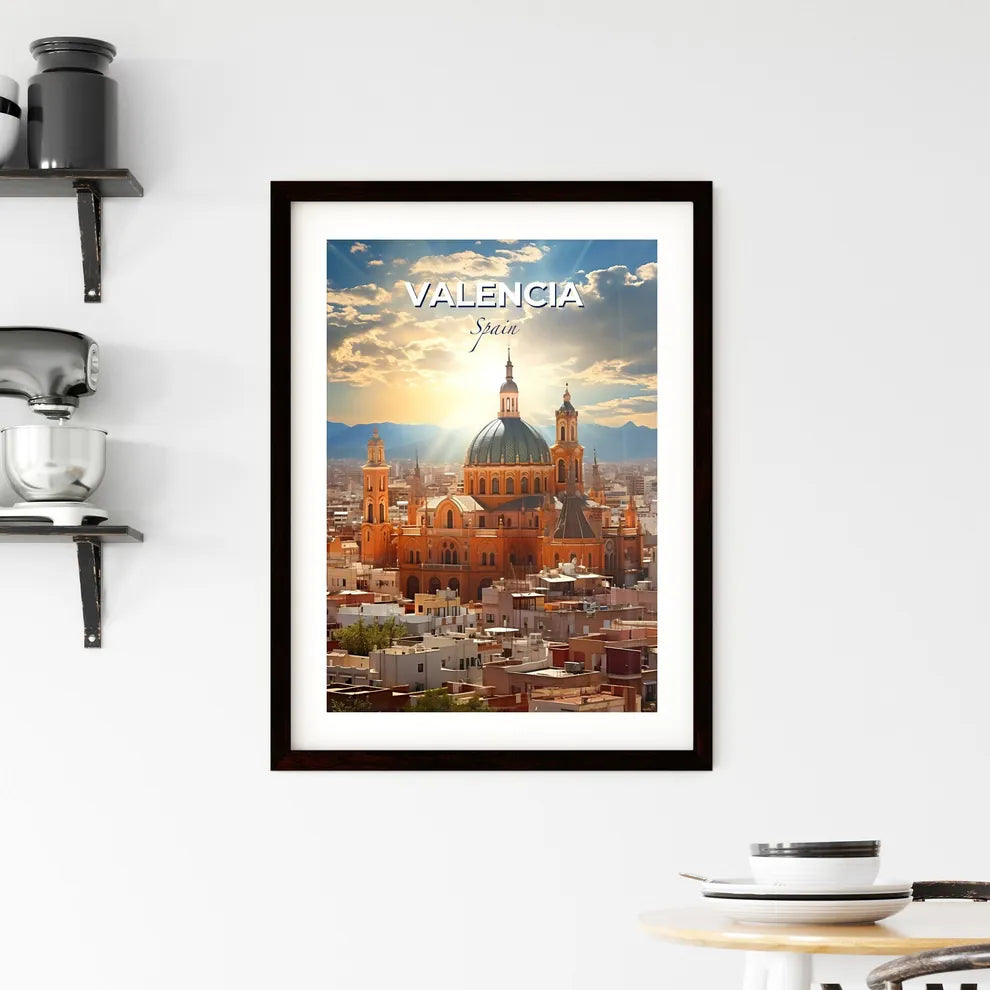 Valencia, Spain, A Poster of a large building with a dome and a dome on top of it Default Title