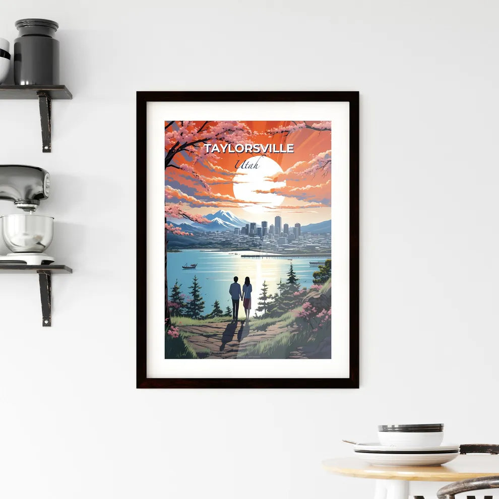 Taylorsville, Utah, A Poster of a couple of people standing on a hill overlooking a city Default Title