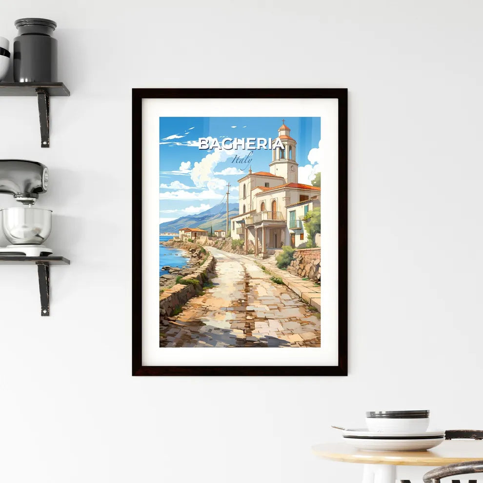 Bagheria, Italy, A Poster of a road leading to a building Default Title
