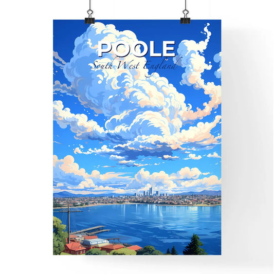 Poole, South West England, A Poster of a large white clouds over a body of water Default Title