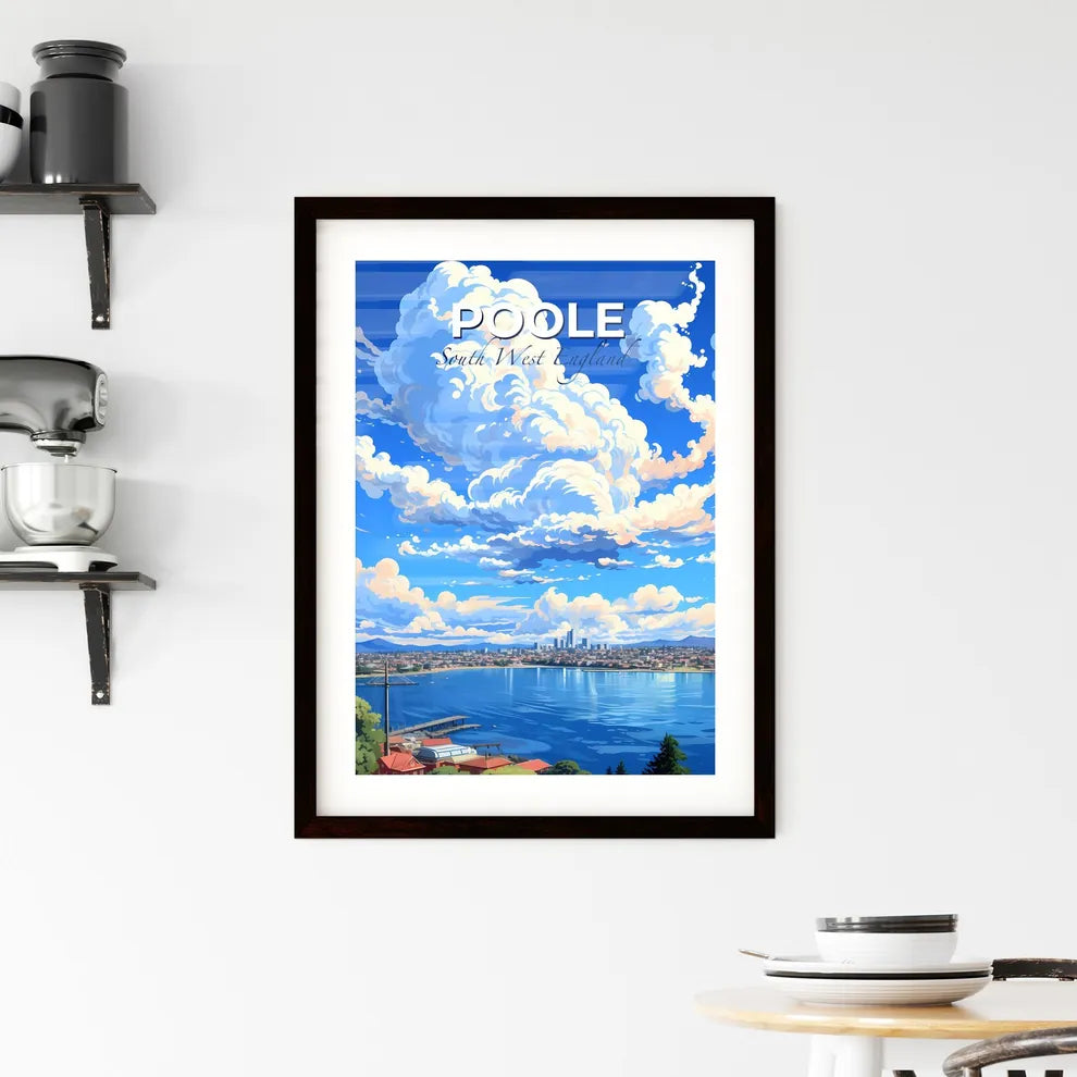 Poole, South West England, A Poster of a large white clouds over a body of water Default Title