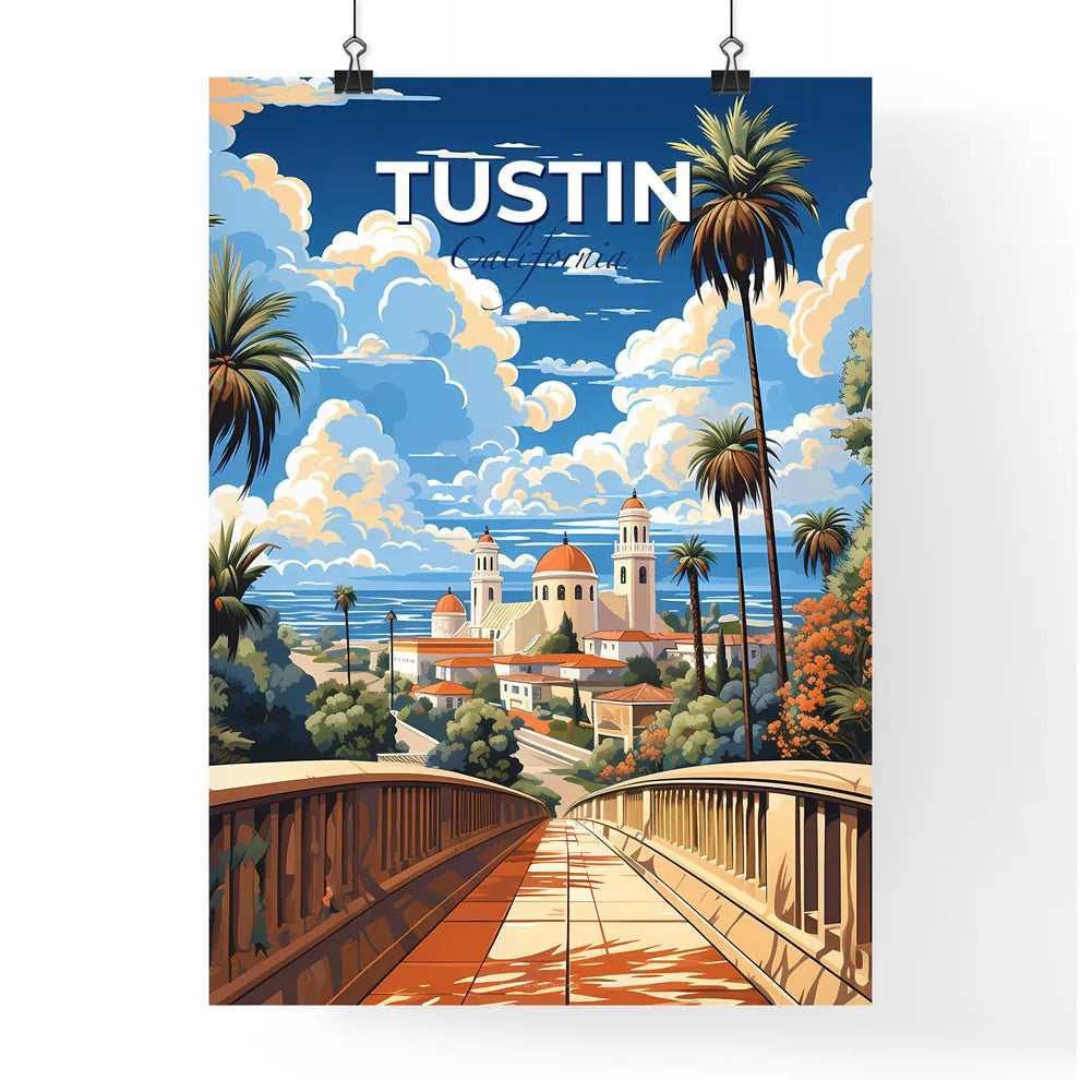 Tustin, California, A Poster of a bridge leading to a building Default Title